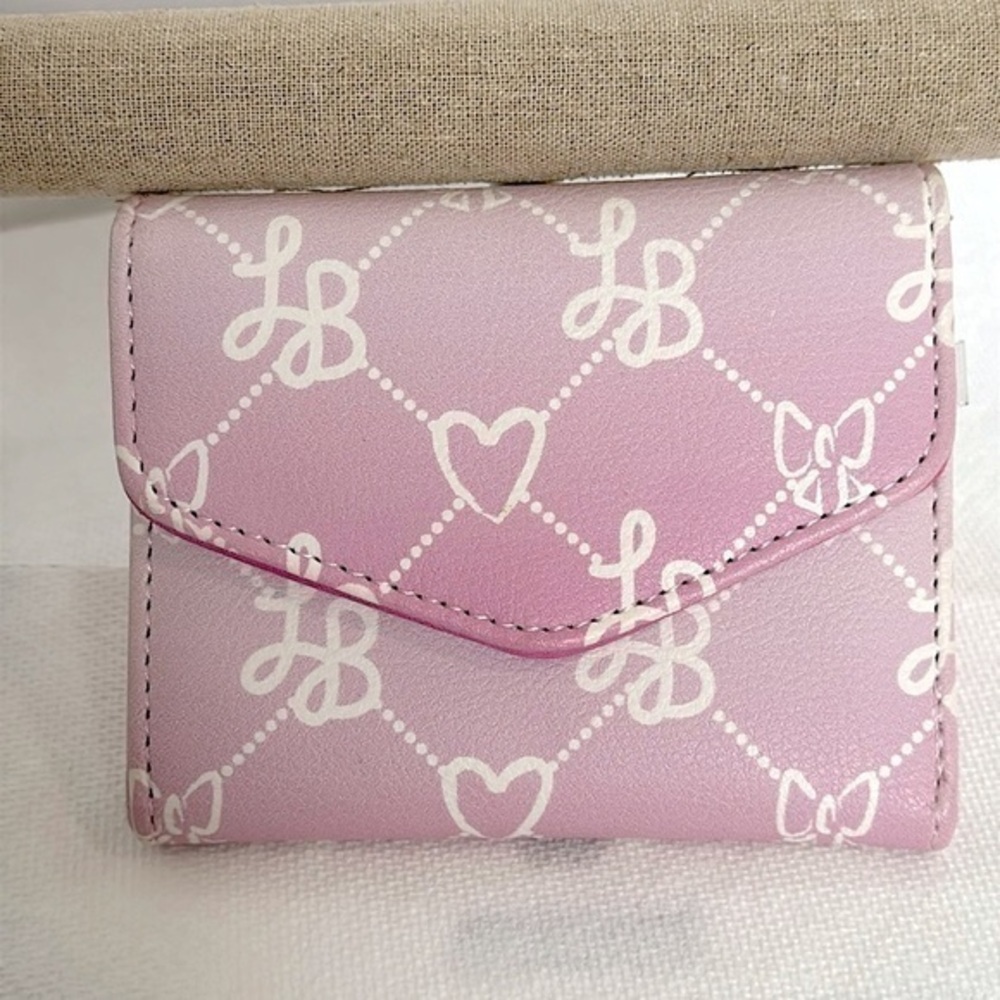 Betsey Johnson LUV BETSEY Flap Wallet -  Pretty Shades Of Pink EUC